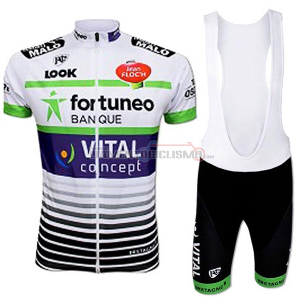 Abbigliamento Ciclismo Fortuneo Vital Concept 2017 bianco